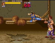 une photo d'Ã©cran de Final Fight 2 sur Nintendo Super Nes